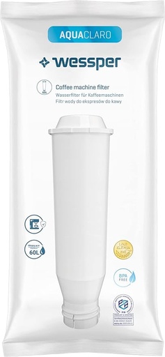 [B07W5VYZV2] Cartouche filtrante Wessper pour cafetière AEG, Mellita, Electrolux, Bosch, Gaggenau, Krups, Nivona et Siemens
